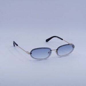 Off-White OERI13M MIAMI 7642 Sunglasses Gold Oval Frame, Blue Lenses